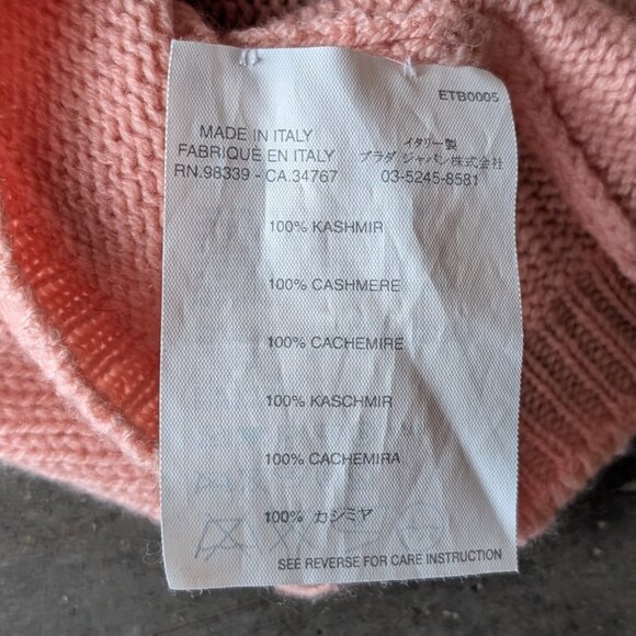 Prada Pink Sleeveless Knit Cashmere Sweater Vest size US 6 - Picture 5 of 8